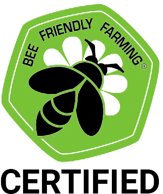 Bee friendly farming logo