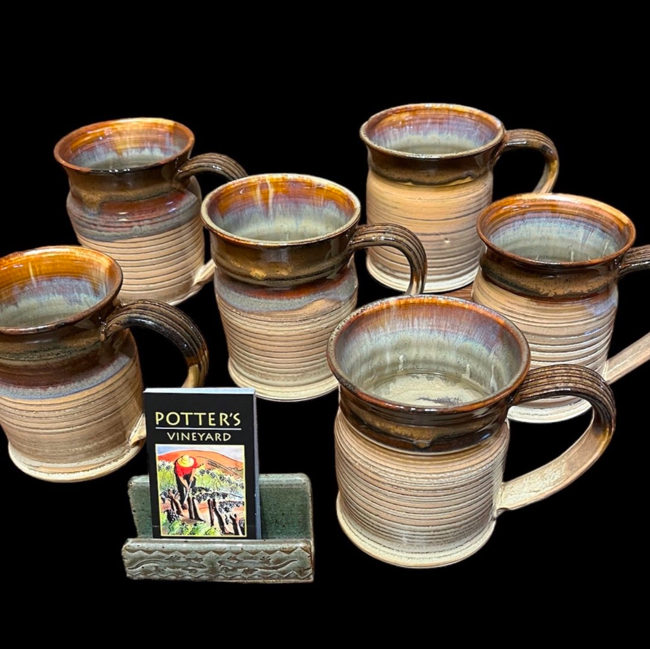 Hand crafted clay art mugs