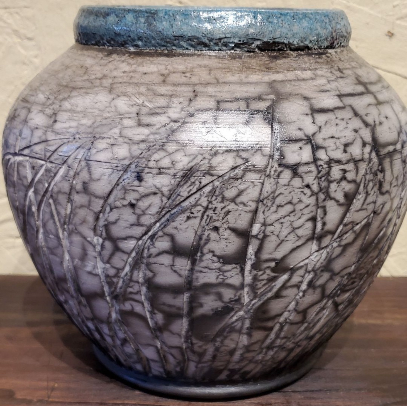 Raku Pottery Vase